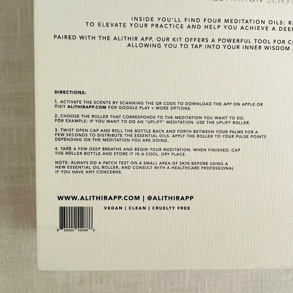 Alithir Meditation Sensory Kit Organic Oil Blends 4 pack - Picture 5 of 7